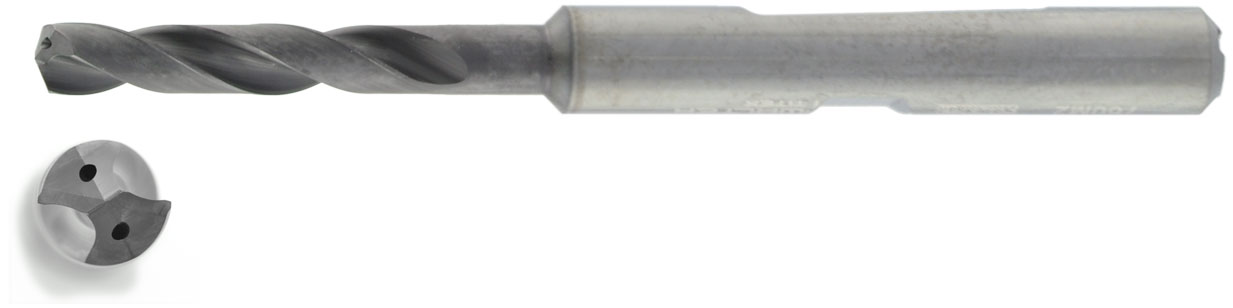 VHM HPC Bohrer 3xD mit IK Ø 3,4 mm, TiAlN besch.