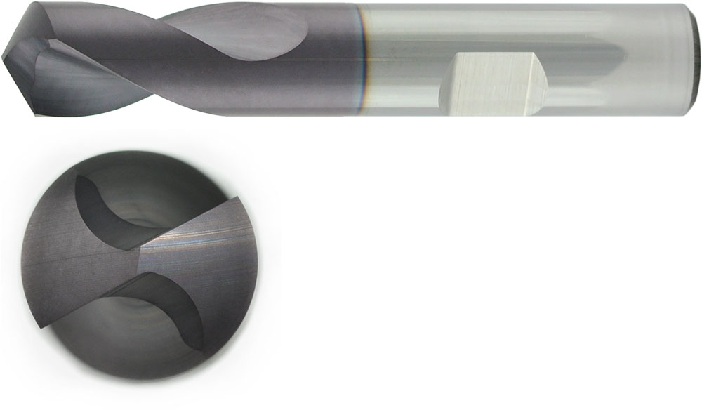 VHM NC Anbohrer 120° ohne IK Ø 10 mm, TiAlN besch.