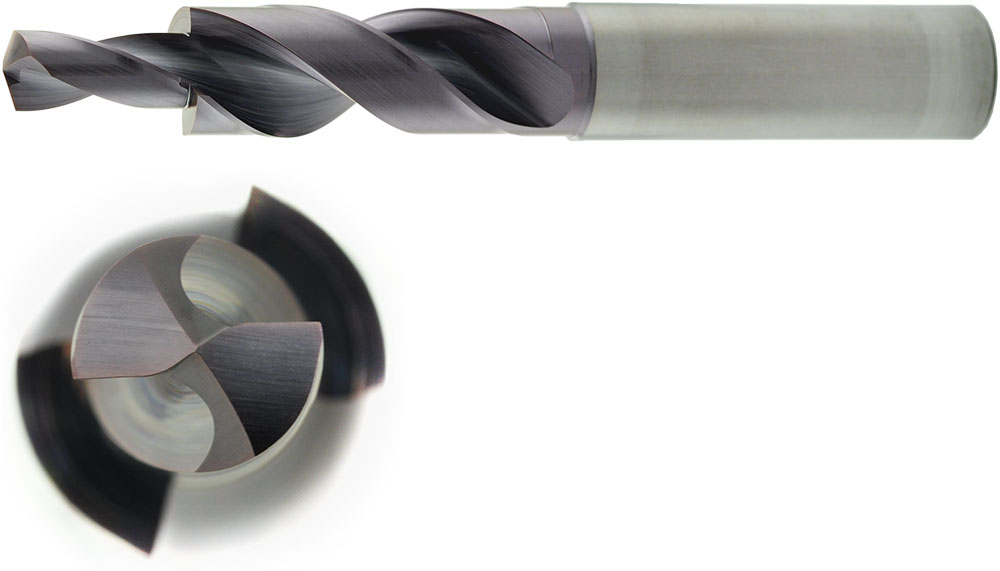VHM Stufenbohrer 180° für Gewinde M10 ohne IK Ø 11 mm, h8, TiAlN besch.
