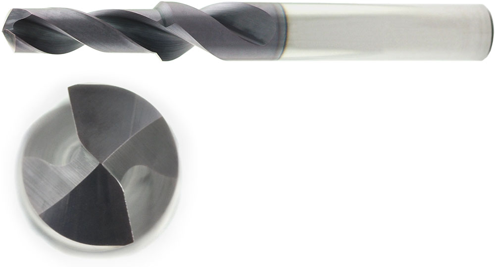 VHM Stufenbohrer 90° für Gewinde M6 formen ohne IK Ø 5,55 mm, h7, TiAlN besch.