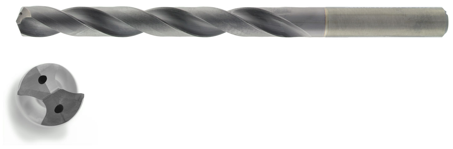VHM HPC Bohrer 8xD mit IK Ø 11,2 mm, TiAlN besch.