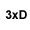 3xD